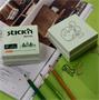 Self-adhesive cube note, 76x76mm, 400 sheets, STICK N, forest colors pastel mix
